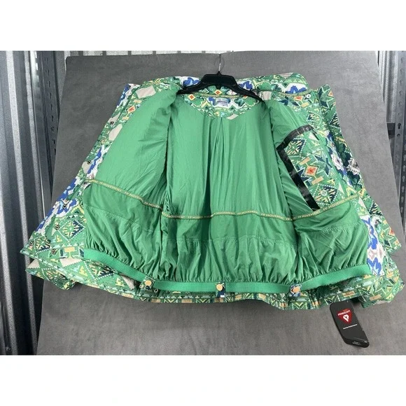 Free People Bunny Slopes Puffer Size Medium Geometric Womens Coat Jacket